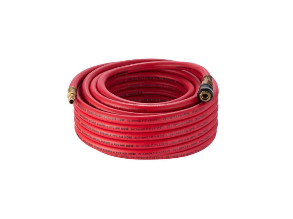 Шланг гибридный профессиональный, 20 атм, 8*15 мм, 15 м, с латунными быстроразъемными соединениями, STORM INTERTOOL PT-1775 