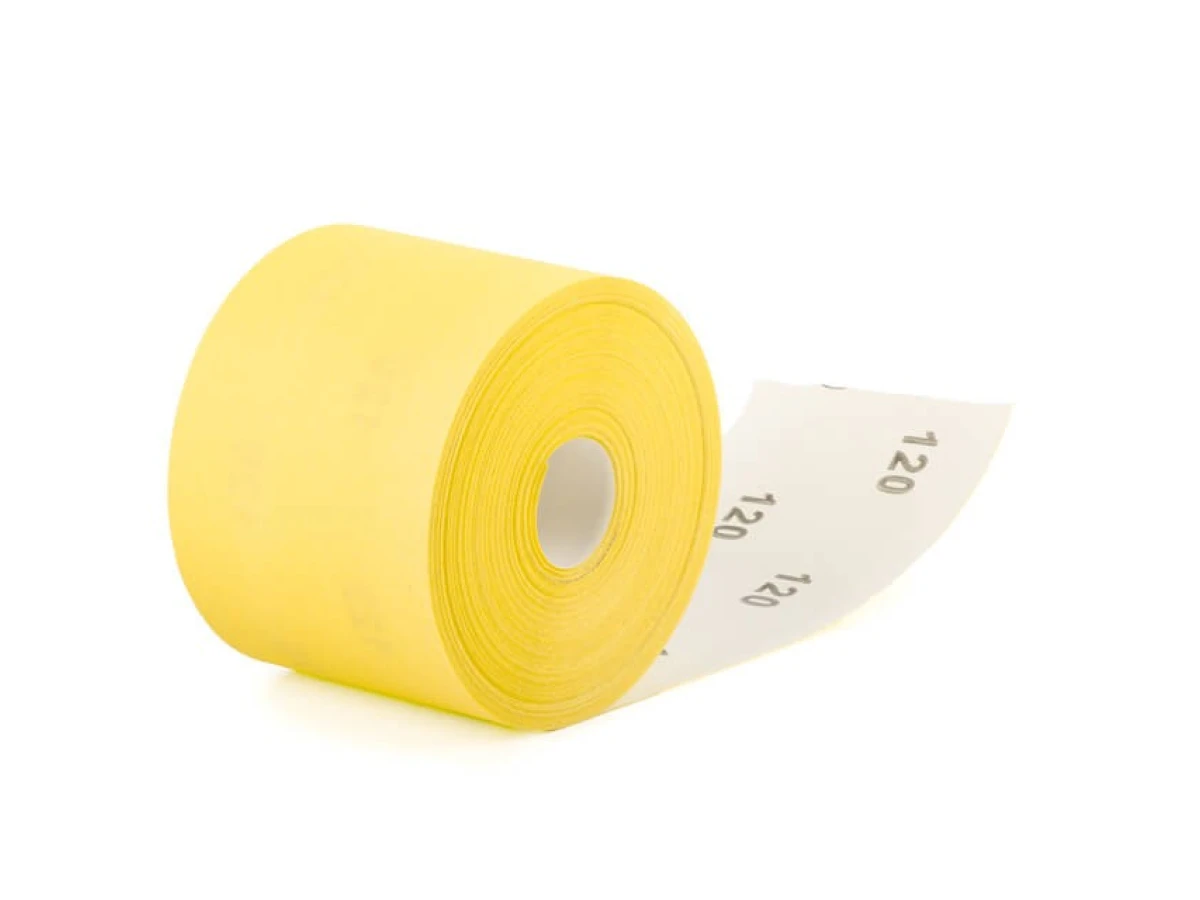 Шлифовальная шкурка на бумажной основе К120, 115 мм * 50 м INTERTOOL BT-0821 