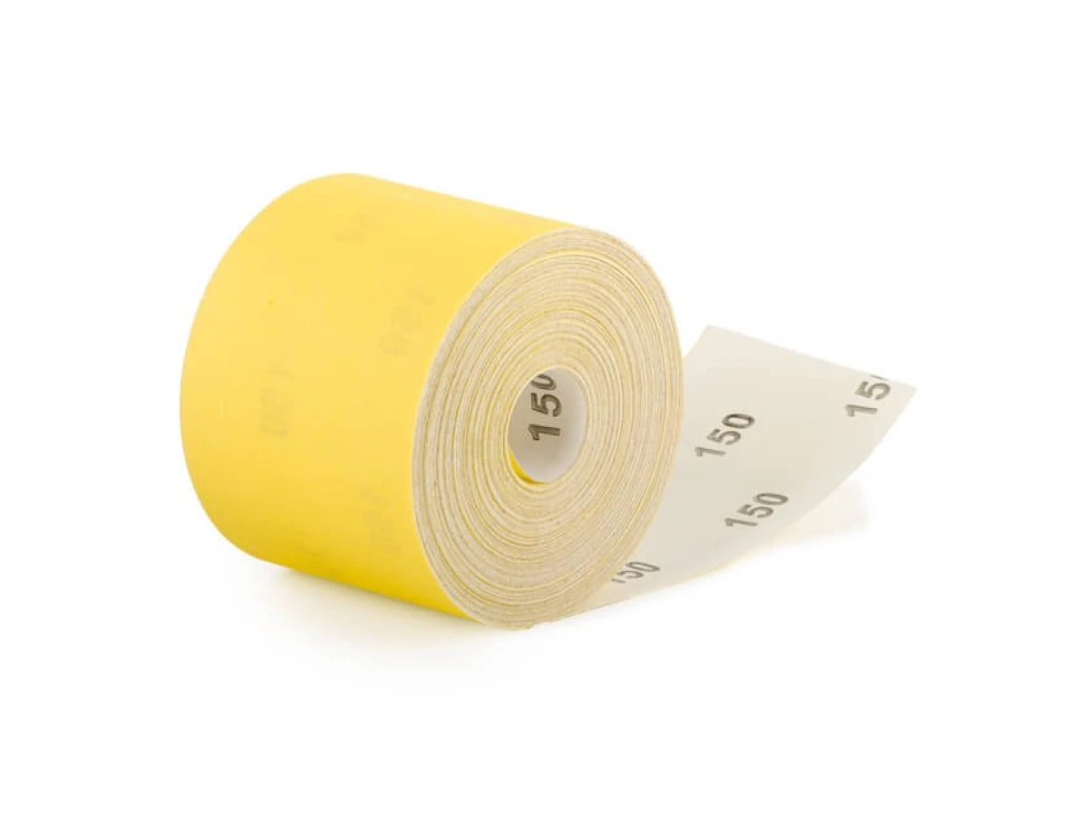 Шлифовальная шкурка на бумажной основе К150, 115 мм * 50 м INTERTOOL BT-0822 