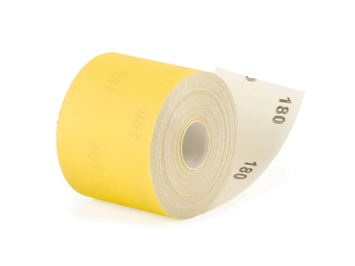 Шлифовальная шкурка на бумажной основе К180, 115 мм * 50 м INTERTOOL BT-0823 