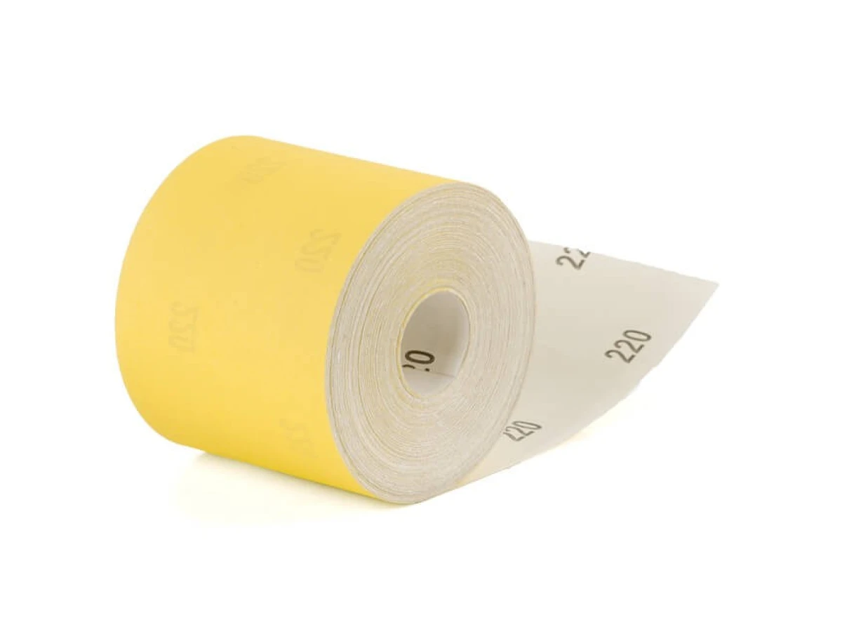 Шлифовальная шкурка на бумажной основе К220, 115 мм * 50 м INTERTOOL BT-0824 