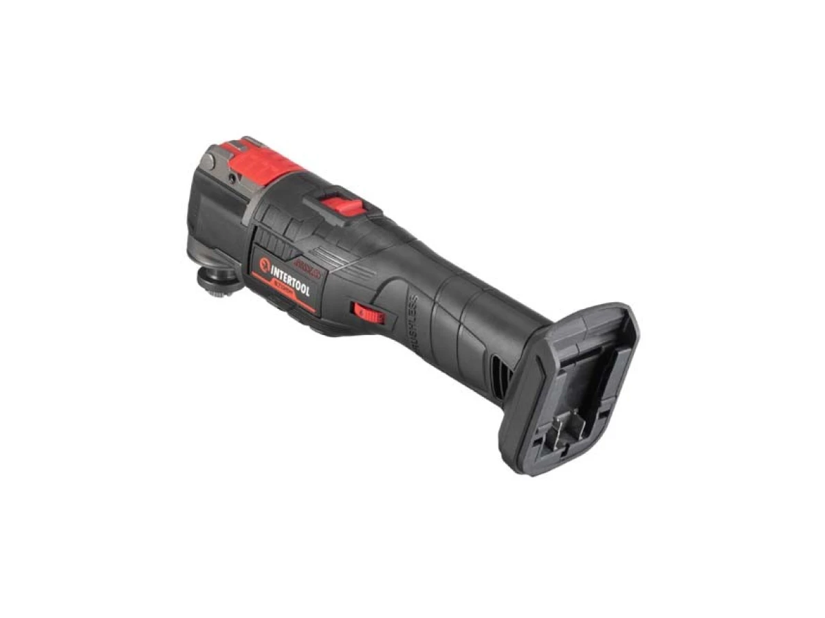 Реноватор акумуляторний з безщітковим двигуном 20 В, 8000-20000 об/хв., кут осциляції 3.2° без ЗП та АКБ INTERTOOL WT-0369 