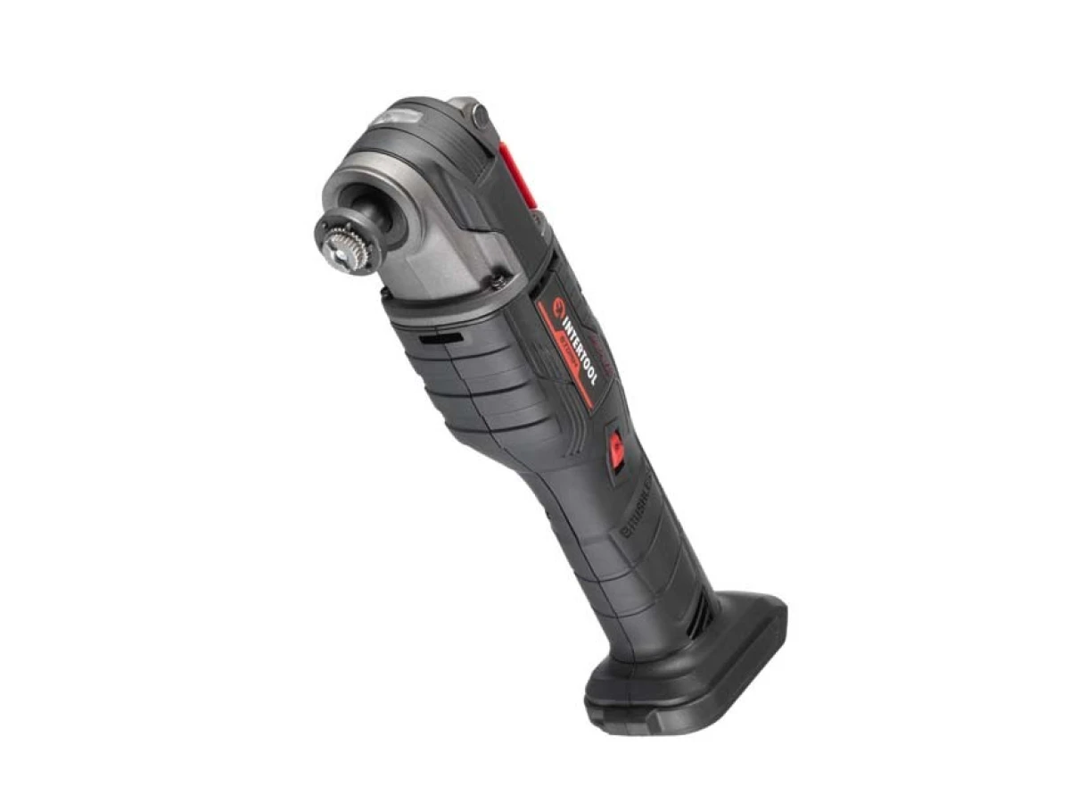 Реноватор акумуляторний з безщітковим двигуном 20 В, 8000-20000 об/хв., кут осциляції 3.2° без ЗП та АКБ INTERTOOL WT-0369 