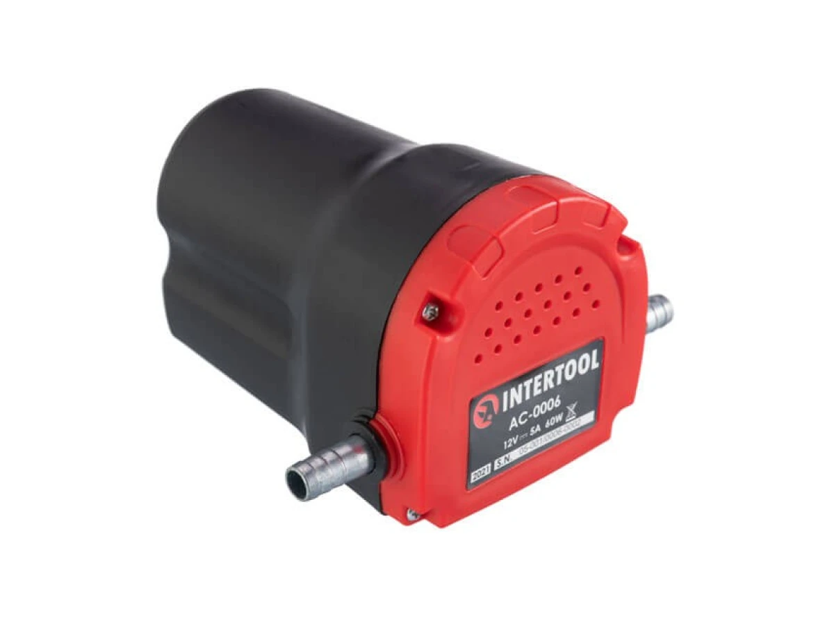 Насос вакуумний 12 В для відкачування мастила та дизельного палива INTERTOOL AC-0006 