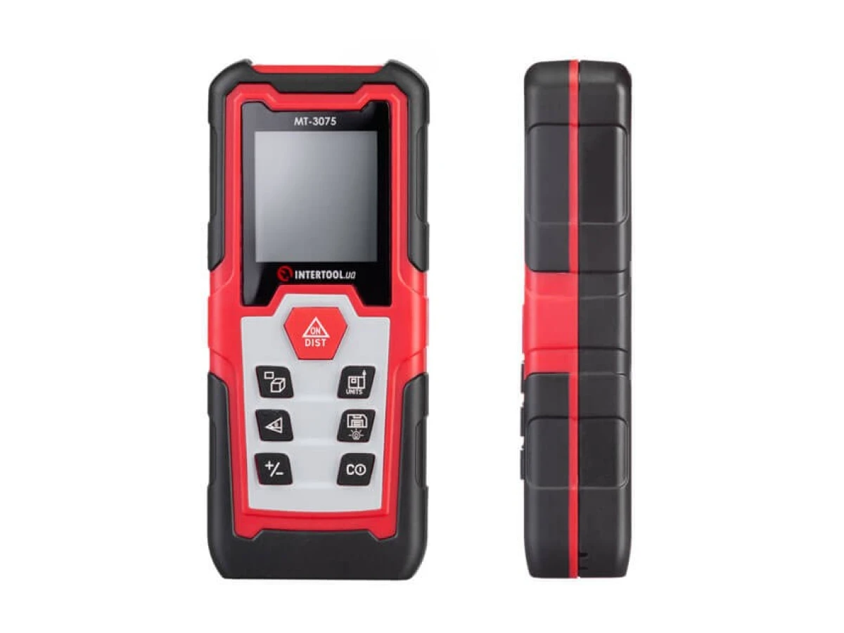 Дальномер лазерный 50м, откидная ножка INTERTOOL MT-3075 