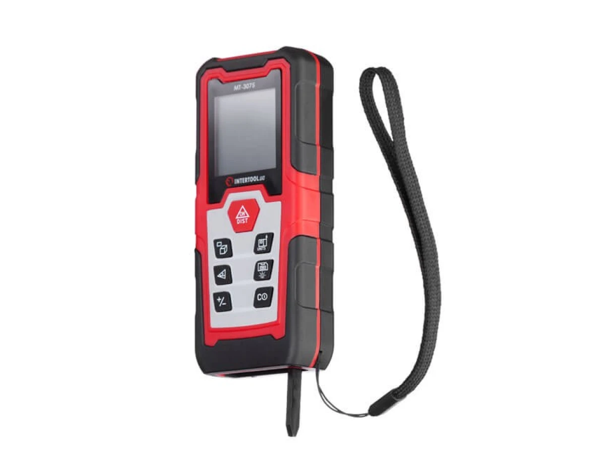 Дальномер лазерный 50м, откидная ножка INTERTOOL MT-3075 