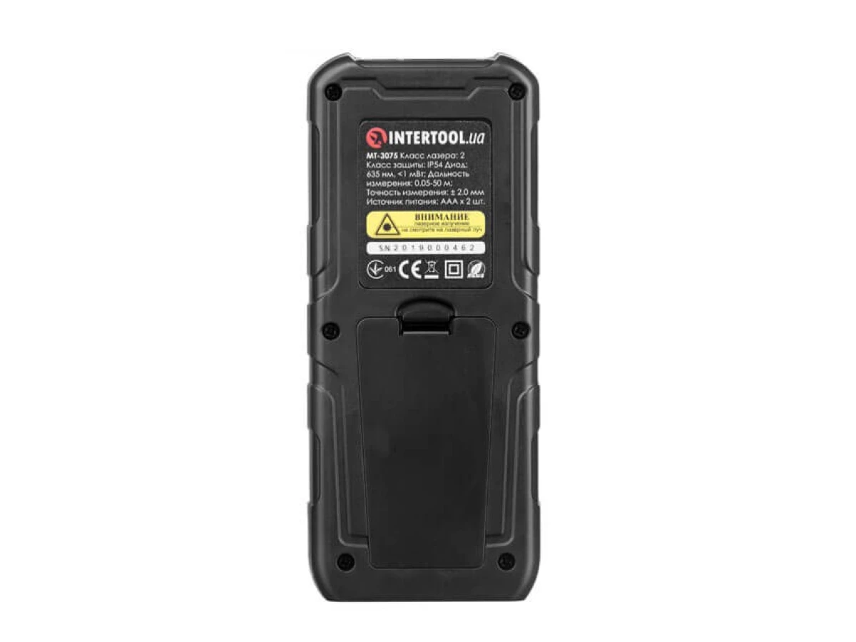 Дальномер лазерный 50м, откидная ножка INTERTOOL MT-3075 