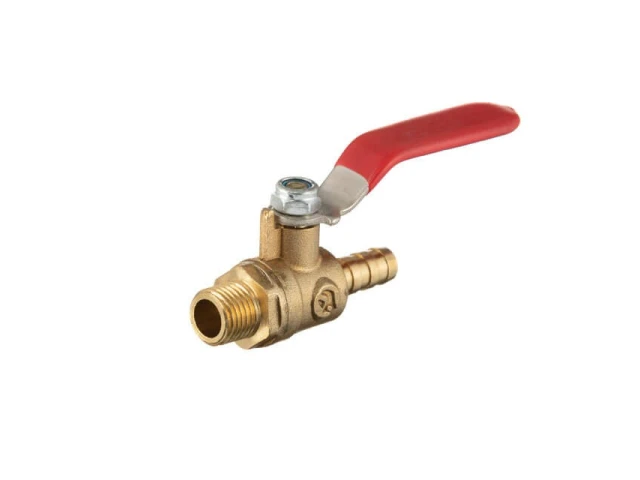 Кран шаровий повітряний, латунь, зовнішня різьба 1/4 "на шланг 10мм, STORM INTERTOOL PT-1890 