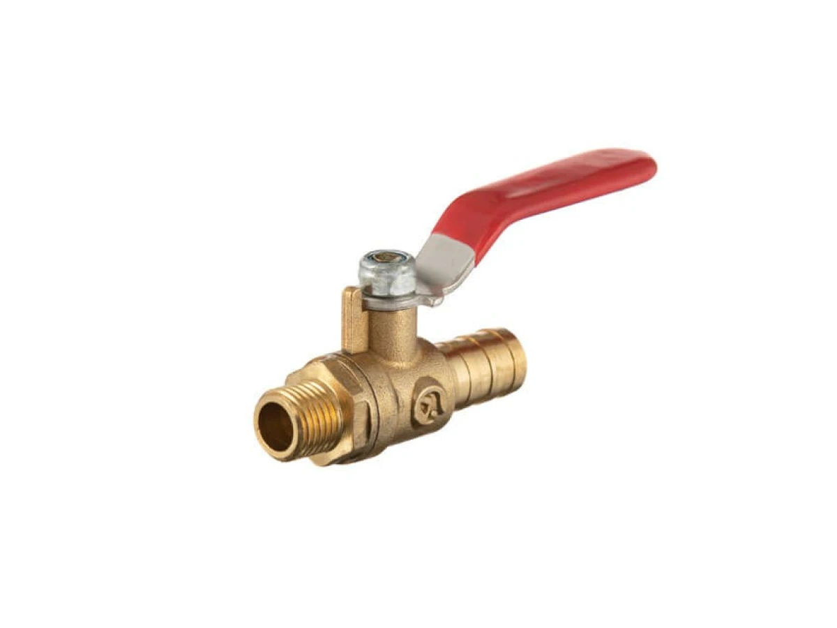 Кран шаровий повітряний, латунь, зовнішня різьба 1/4 "на шланг 12мм, STORM INTERTOOL PT-1892 