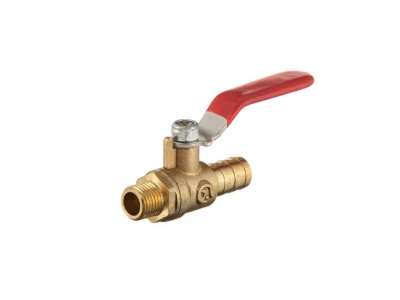 Кран шаровий повітряний, латунь, зовнішня різьба 1/4 