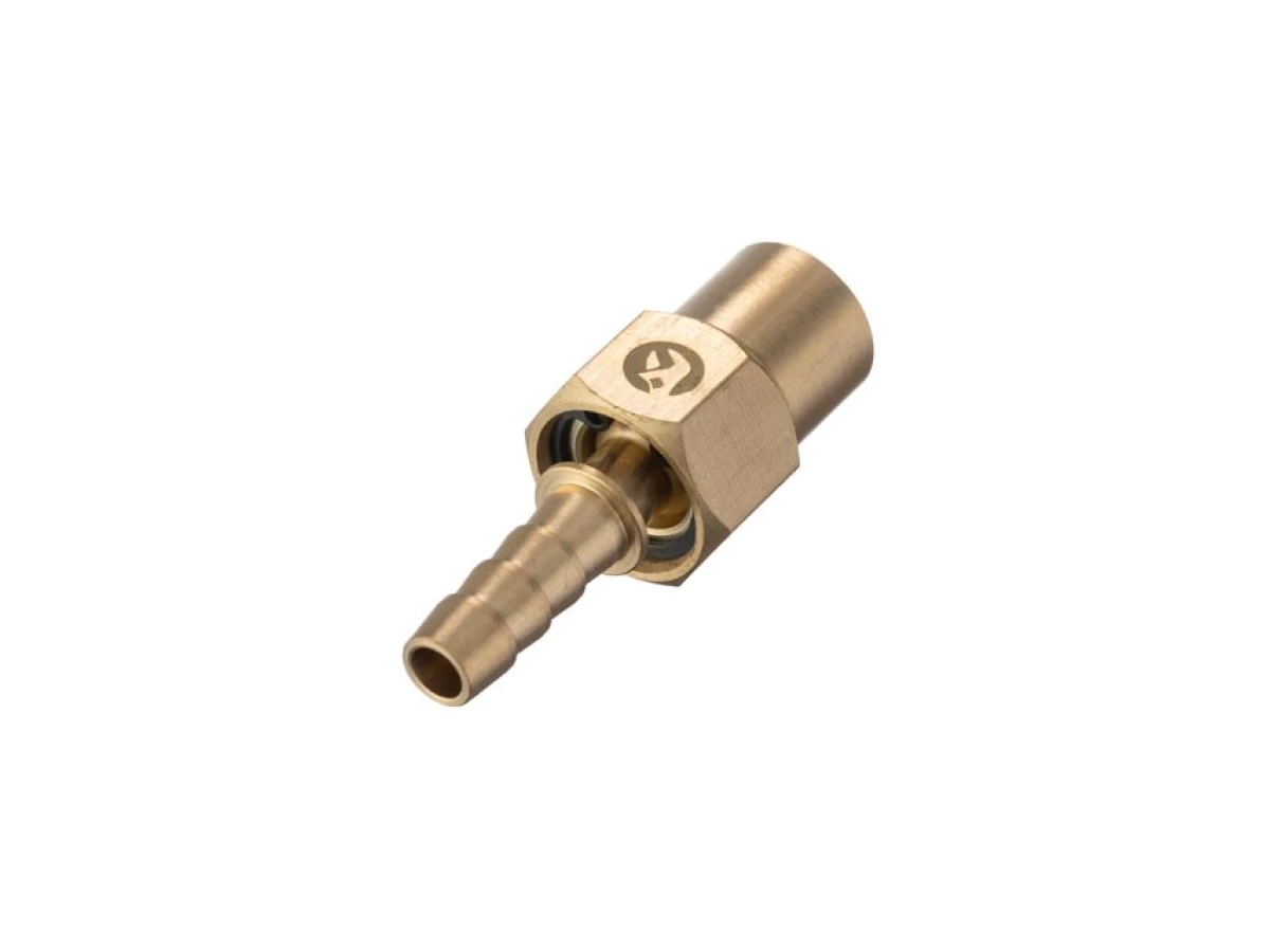 Шарнір поворотний внутрішня різьба 1/4" на шланг 8 мм, латунь STORM INTERTOOL PT-2201 
