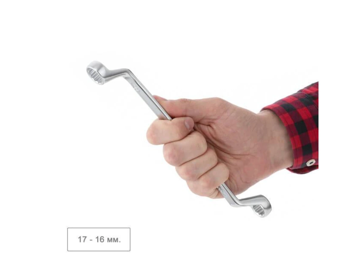 Набір накидних ключів 6 шт 6-17 мм Cr-V, покриття сатин-хром DIN838 STORM INTERTOOL XT-1201 