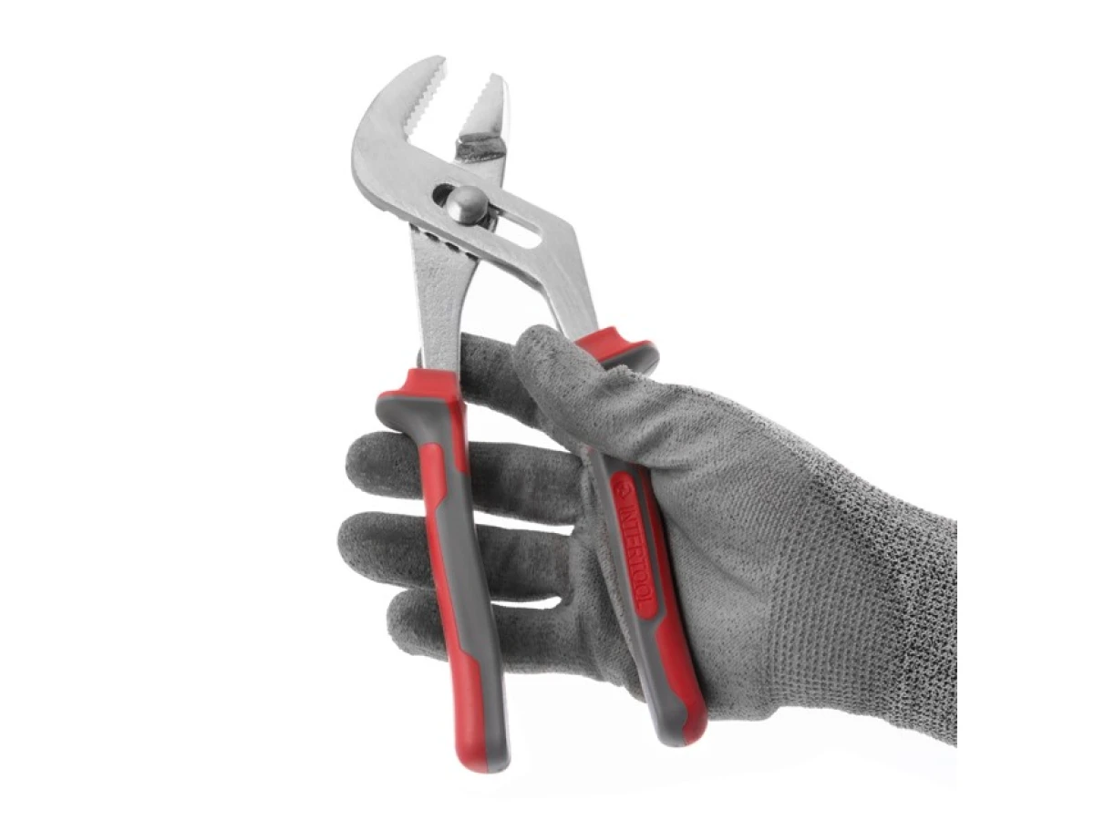 Кліщі сантехнічні, 250 мм С55 INTERTOOL HT-0118 