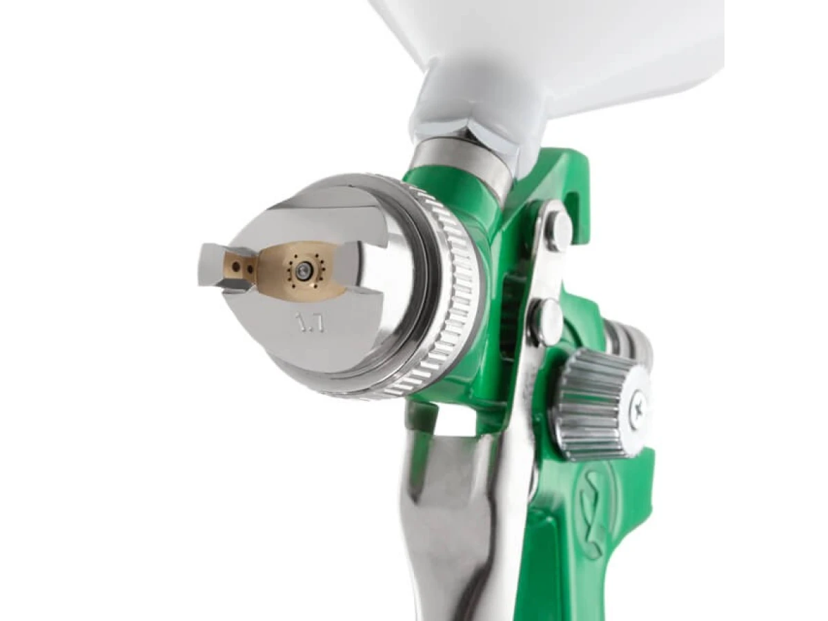 Фарбопульт пневматичний HVLP, форсунка 1.7 мм, верхній пластиковий бачок 600 мл, 3 бар INTERTOOL PT-0119 