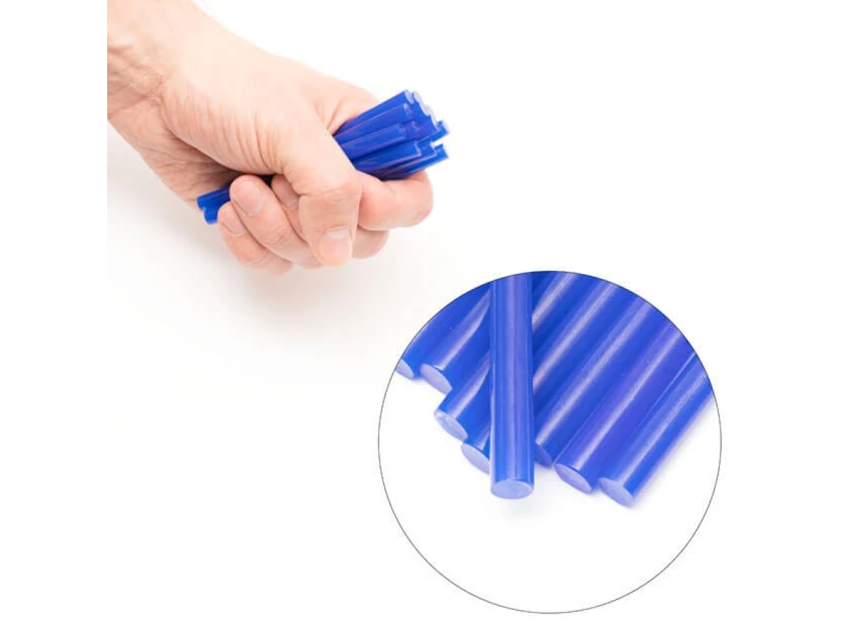 Комплект стрижнів клейових блакитних 7,4 мм * 100 мм, 12 шт. INTERTOOL RT-1054 