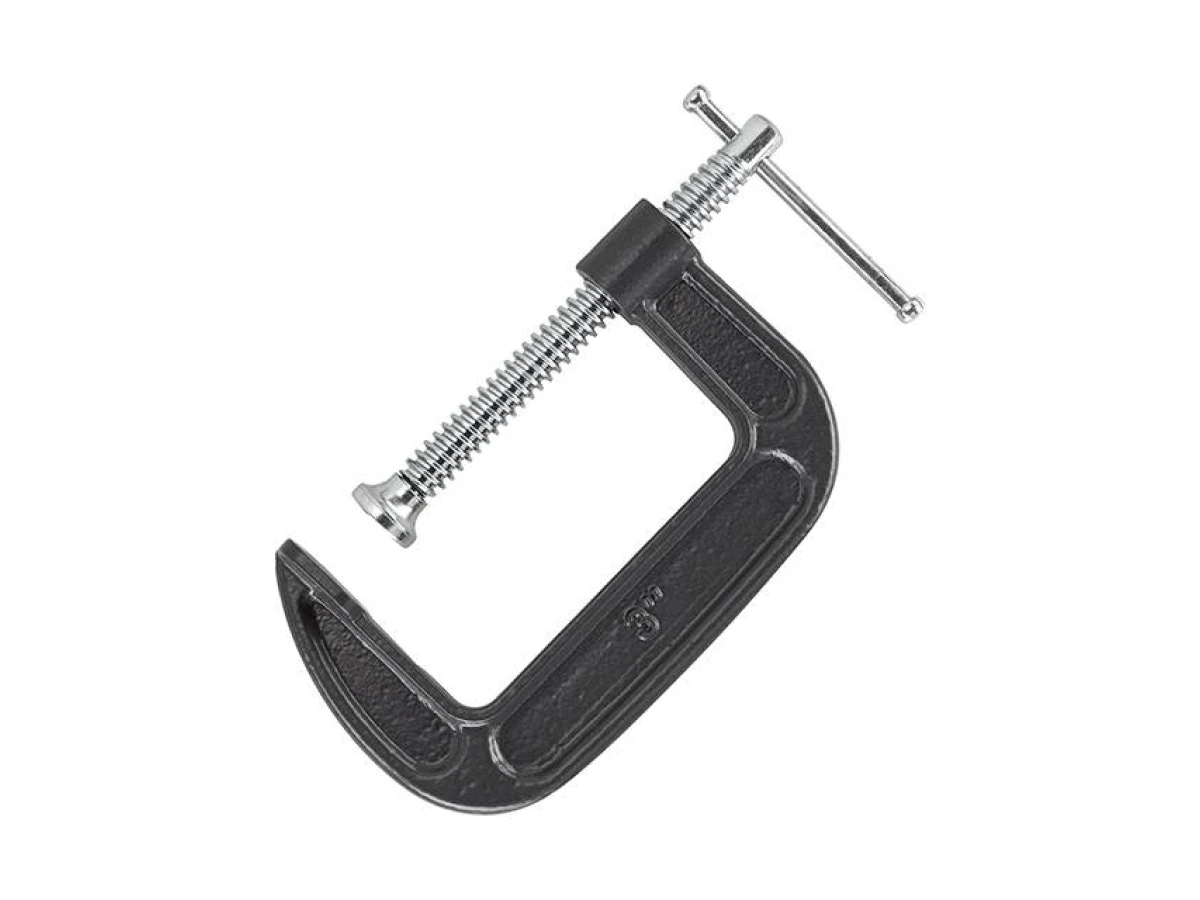 Струбцина тип "G" 3", довжина 75мм INTERTOOL HT-6015 