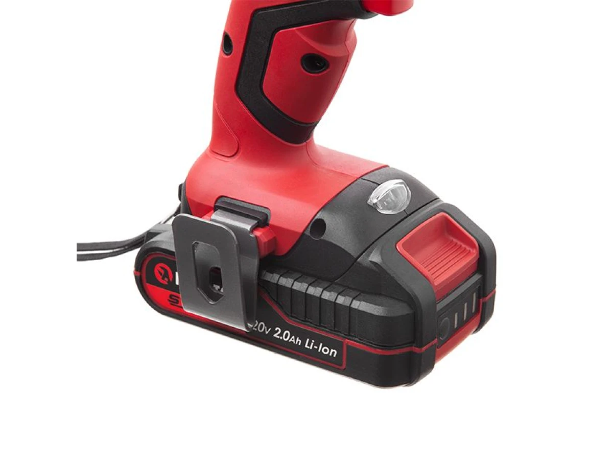 Дриль-шурупокрут акумуляторний з безщітковим двигуном 20 В, 50 Nm, 0-400/0-1500 об/хв., 1,5-13 мм, літій-іон, 2x2.0 Аг, ЗП, кейс INTERTOOL WT-0331 