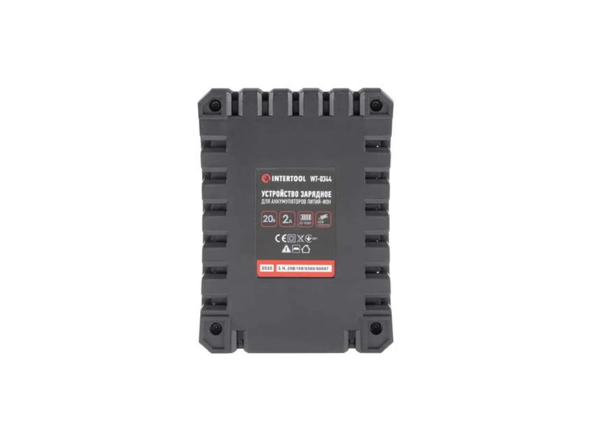 Пристрій зарядний для акумуляторів Li-ion 20 В, струм заряду 2.0 А INTERTOOL WT-0344 