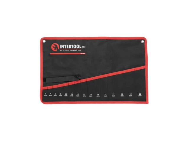 Чехол для гаечных ключей 15 карманов INTERTOOL BX-9015 
