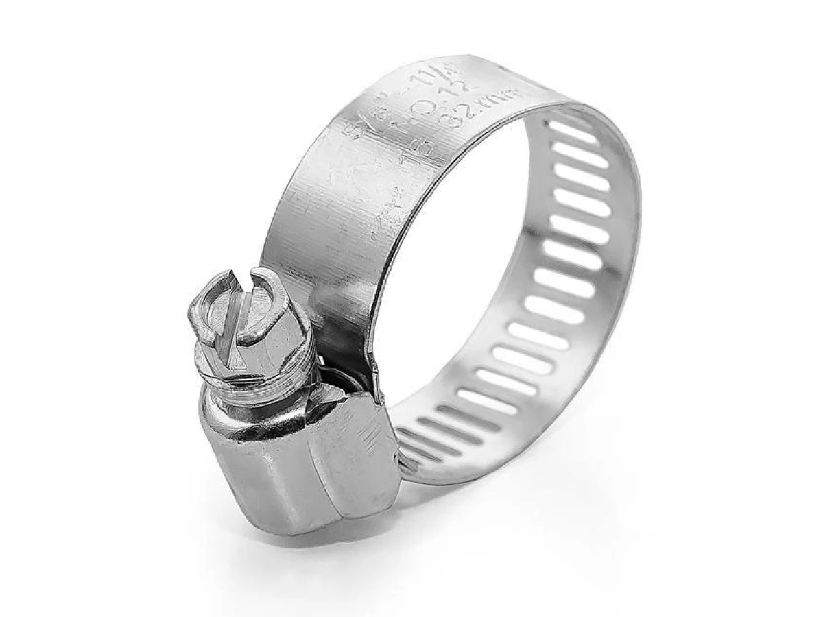 Хомут сталевий оцинкований 12,7 мм, D - 18-32 мм INTERTOOL TC-0118 