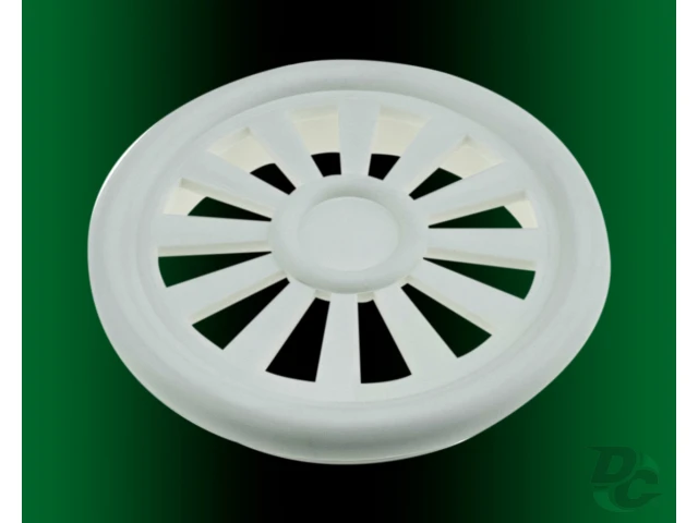 Заглушка вентиляционная D-40мм белая ДС 