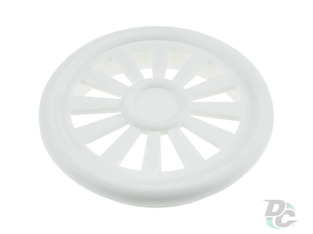 Заглушка вентиляционная D-40мм белая ДС 