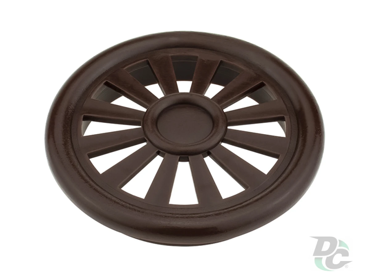 Заглушка вентиляционная D-40мм орех ДС 