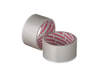 Скотч прозорий 48 мм * 25 м * 52 мкм INTERTOOL KT-0901