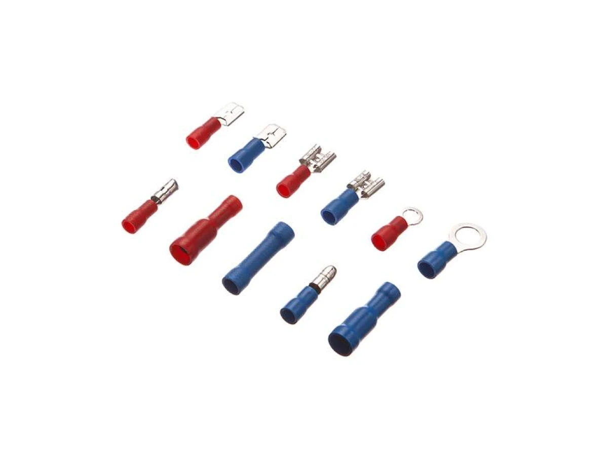 Коннектори обтискні 144 шт, ізольовані для автомобільної електропроводки INTERTOOL TC-9010 