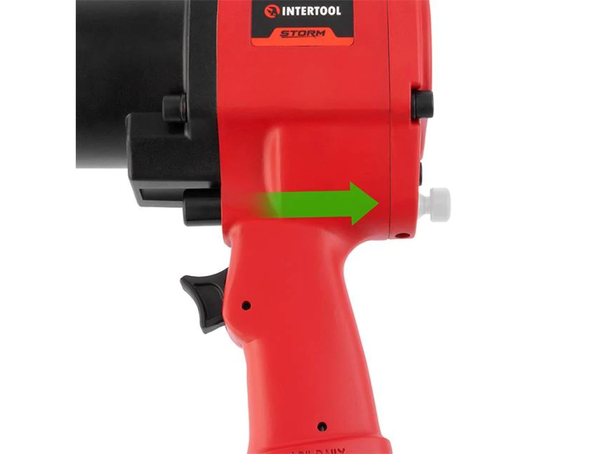 Гайковерт пневматичний, 3/4", 1600 Нм., професійний, 4200 об/хв., дворучний INTERTOOL PT-1106 