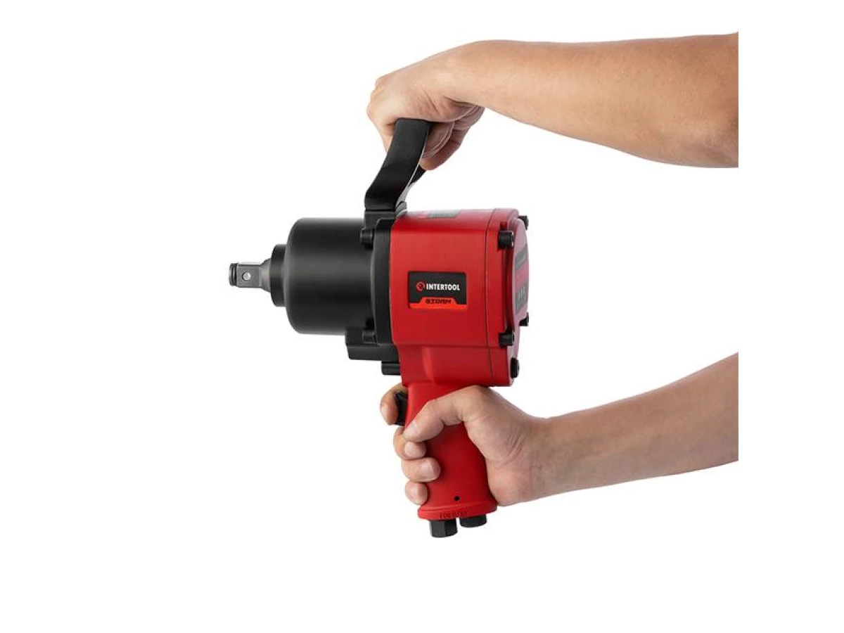 Гайковерт пневматичний, 3/4", 1600 Нм., професійний, 4200 об/хв., дворучний INTERTOOL PT-1106 