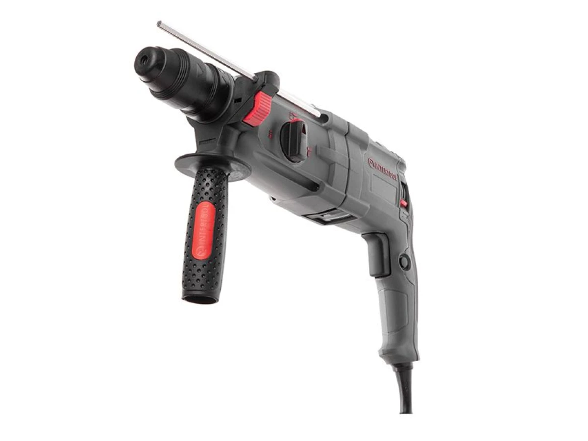 Перфоратор 1000 Вт, 3.5 Дж, 0-1300 об/мин, 0-5100 уд/мин, 3 режима, SDS plus, съемный быстрозажимной патрон INTERTOOL DT-0186 