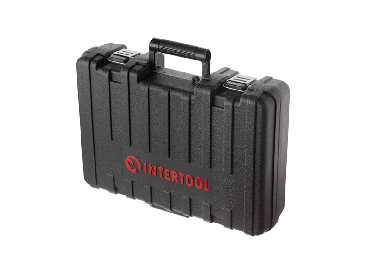 Перфоратор 1000 Вт, 3.5 Дж, 0-1300 об/мин, 0-5100 уд/мин, 3 режима, SDS plus, съемный быстрозажимной патрон INTERTOOL DT-0186 