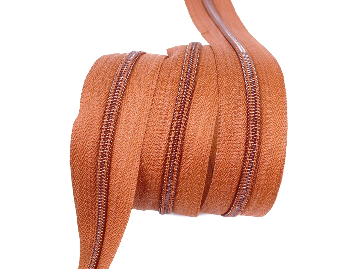 Блискавка рулонна №5 світло- рудий 