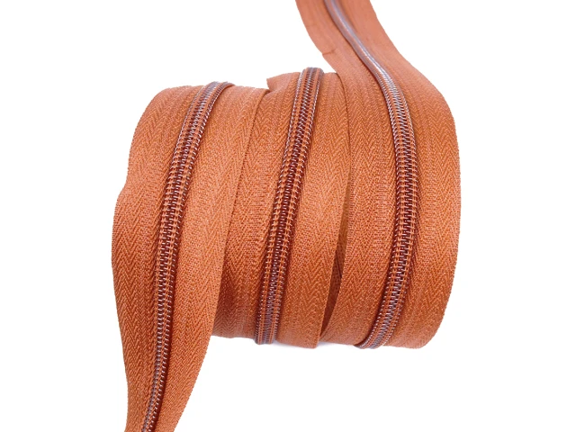 Блискавка рулонна №5 світло- рудий 