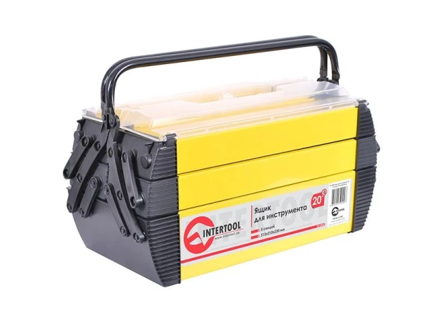 Ящик для инструмента 20", 5 секций, 515*210*230 мм INTERTOOL BX-5020 