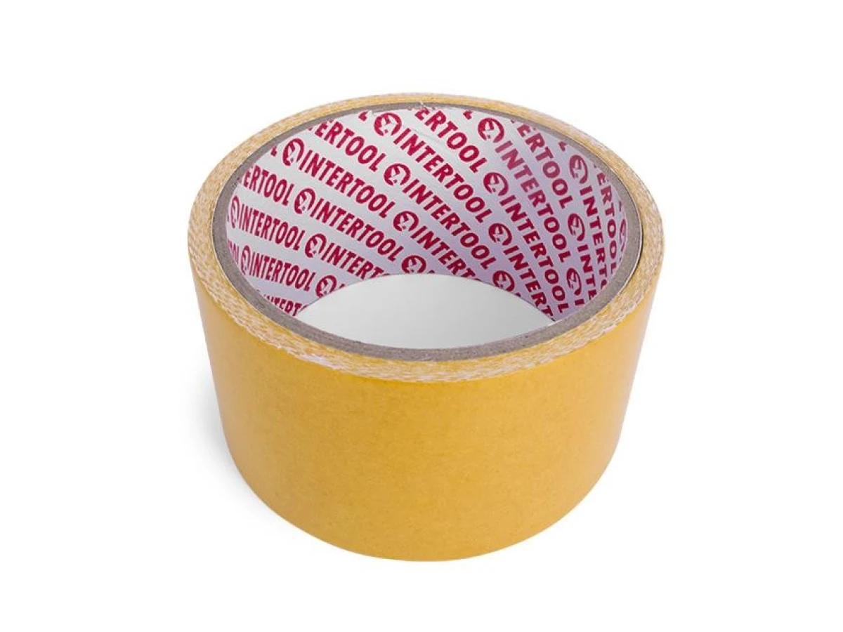 Скотч двосторонній 50мм * 5м на тканинній основі INTERTOOL KT-0961 