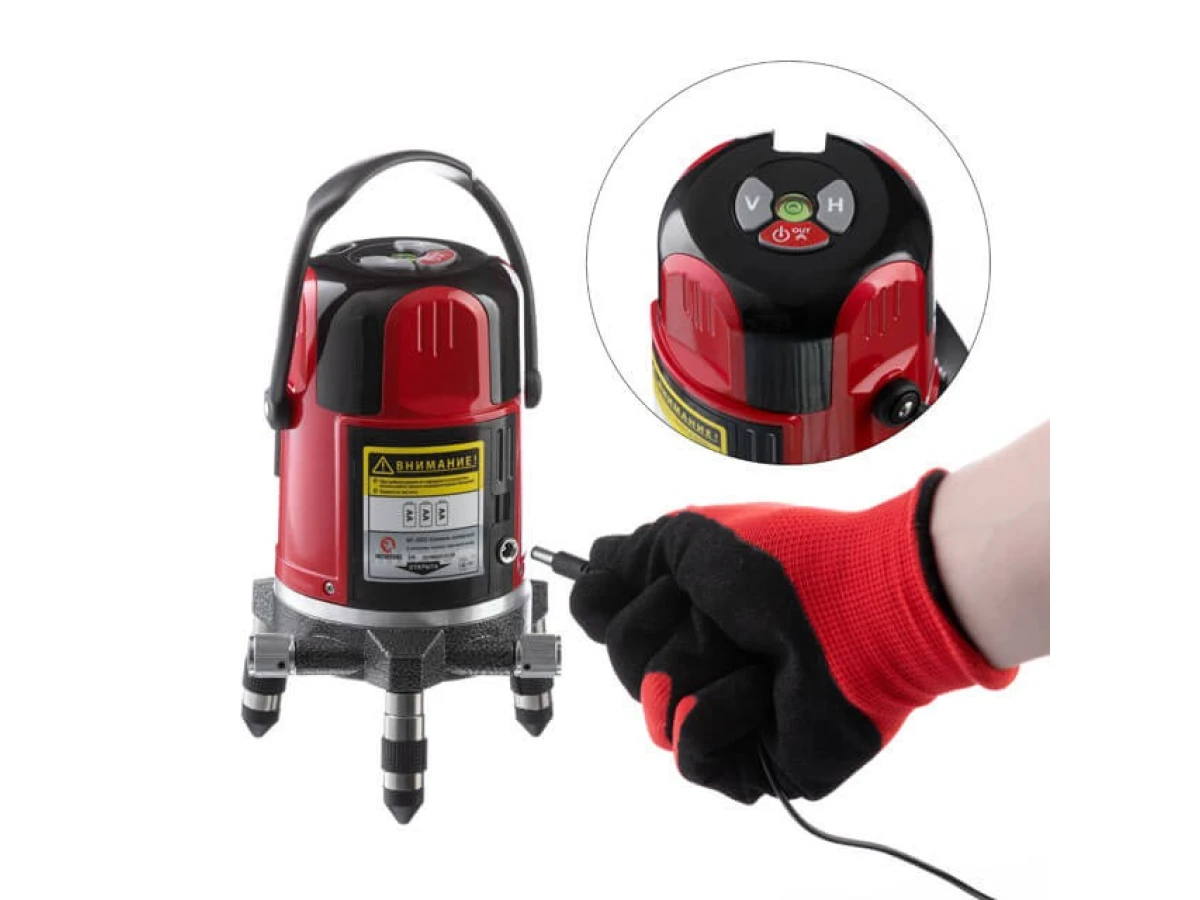 Уровень лазерный 2 лазерные головки, красный лазер INTERTOOL MT-3003 