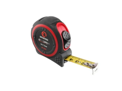 Рулетка з металевим полотном 3м * 16мм, нейлонове покриття полотна STORM INTERTOOL MT-0833