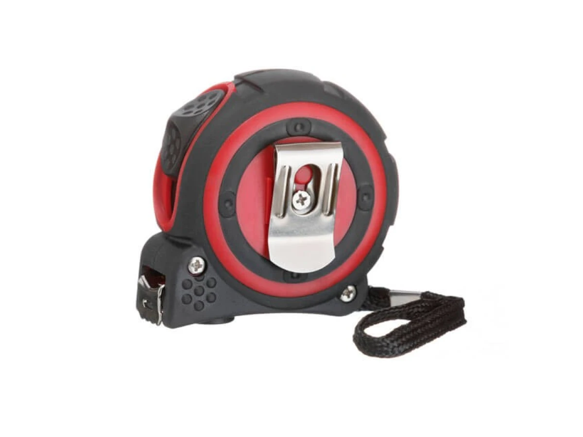 Рулетка з металевим полотном 3м * 16мм, нейлонове покриття полотна STORM INTERTOOL MT-0833 