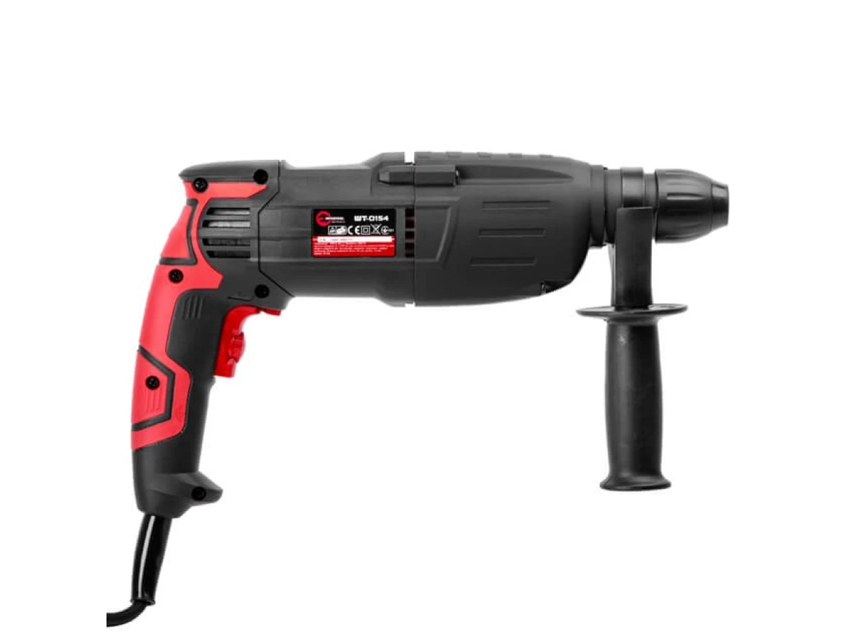 Перфоратор 850 Вт, 3 режима, 2.5 Дж, 0-1100 об/мин, 0-5100 уд/мин INTERTOOL WT-0154 
