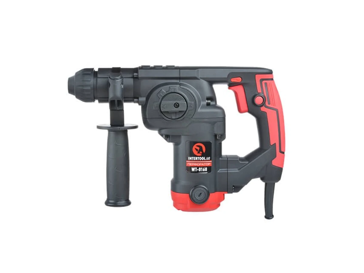 Перфоратор 900 Вт, 3.5 Дж, 0-930 об/мин, 0-5100 уд/мин, 3 режима INTERTOOL WT-0160 
