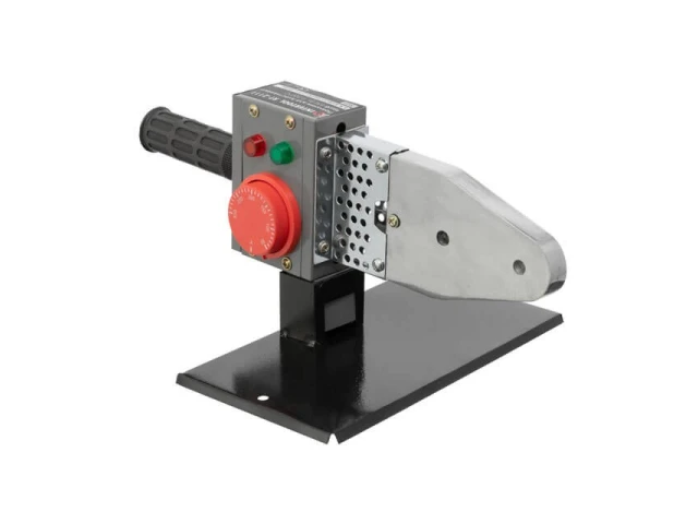 Паяльник для пластикових труб, 850 Вт, 0-300°C, насадки 20, 25, 32, 40, 50, 63 мм, металевий кейс INTERTOOL RT-2111 