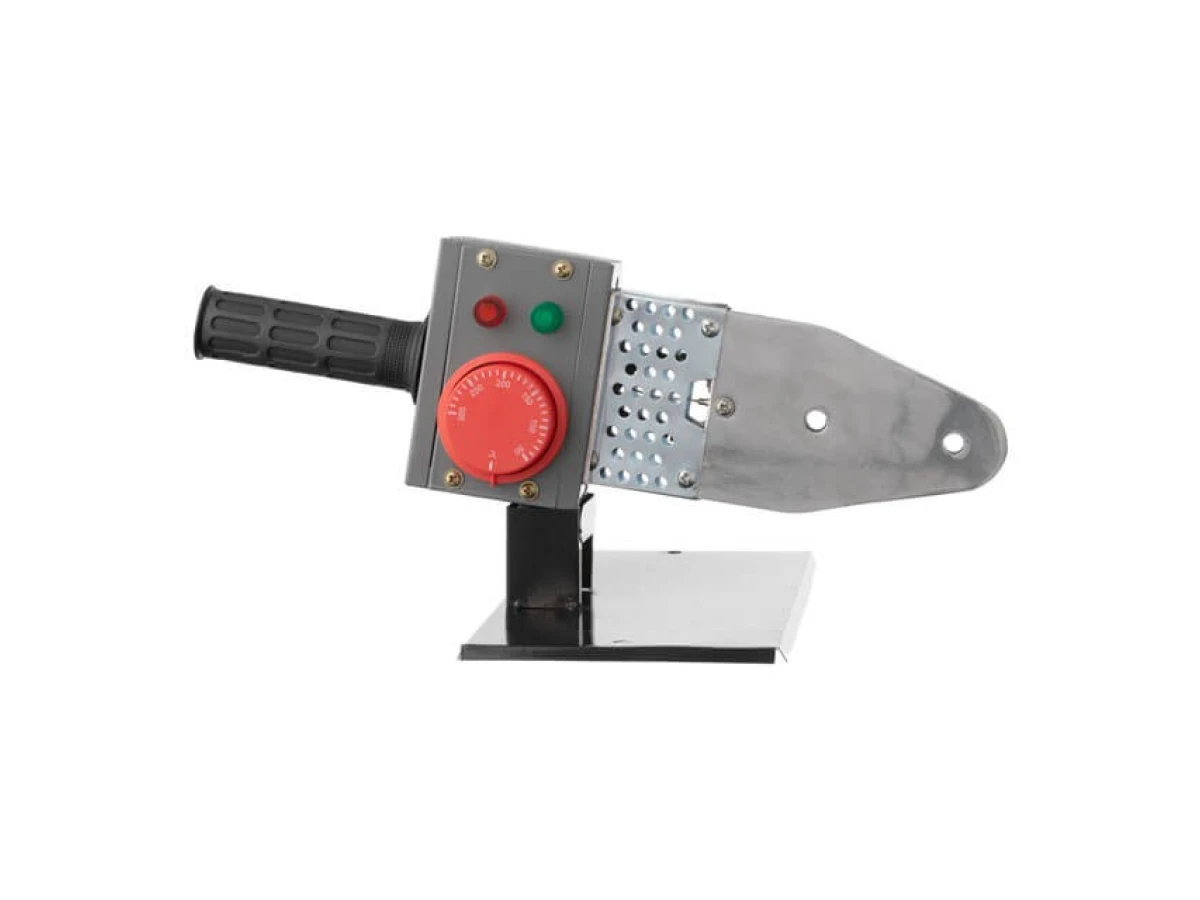 Паяльник для пластикових труб, 850 Вт, 0-300°C, насадки 20, 25, 32, 40, 50, 63 мм, металевий кейс INTERTOOL RT-2111 