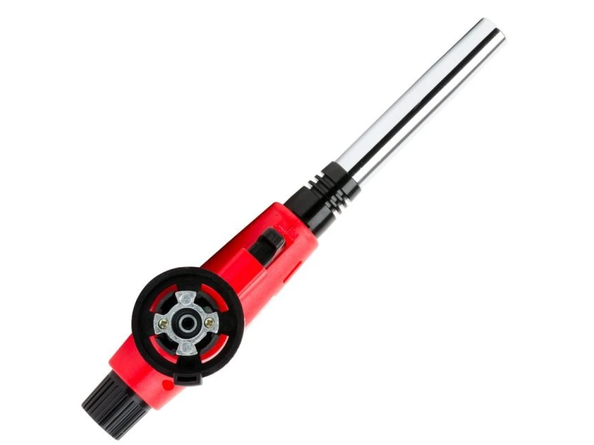 Горелка газовая, пьезозажигание на курке, регулятор, удлиненное сопло INTERTOOL GB-0022 