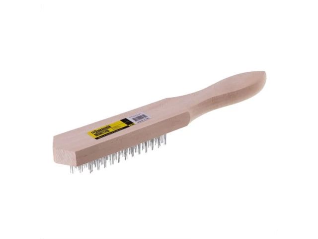 Щетка ручная 5-рядная, деревянный корпус BT-0003 