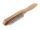 Щетка ручная 6-рядная, деревянный корпус BT-0004 