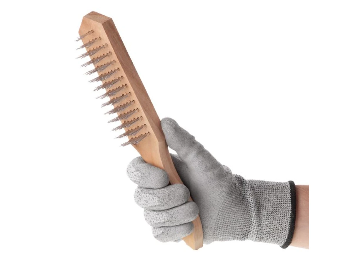 Щетка ручная 6-рядная, деревянный корпус BT-0004 