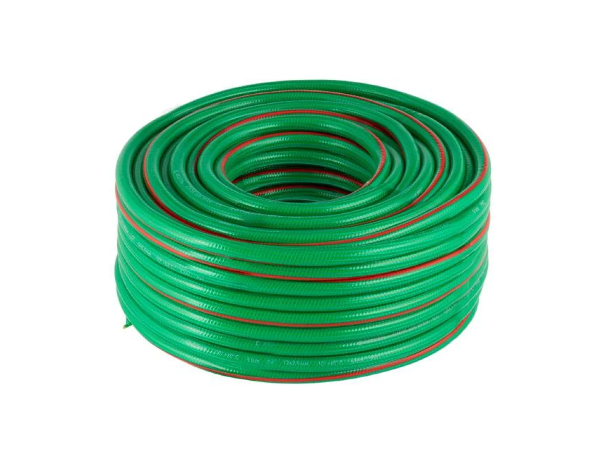 Шланг для воды 4-х слойный, 1/2", 50 м, армированный, PVC INTERTOOL GE-4106 