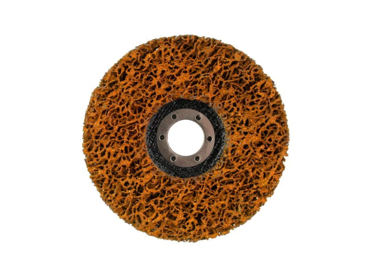 Диск зачистний із спіненого абразиву помаранчевий 125*22,2*13 мм, P46, T27 INTERTOOL BT-0605 